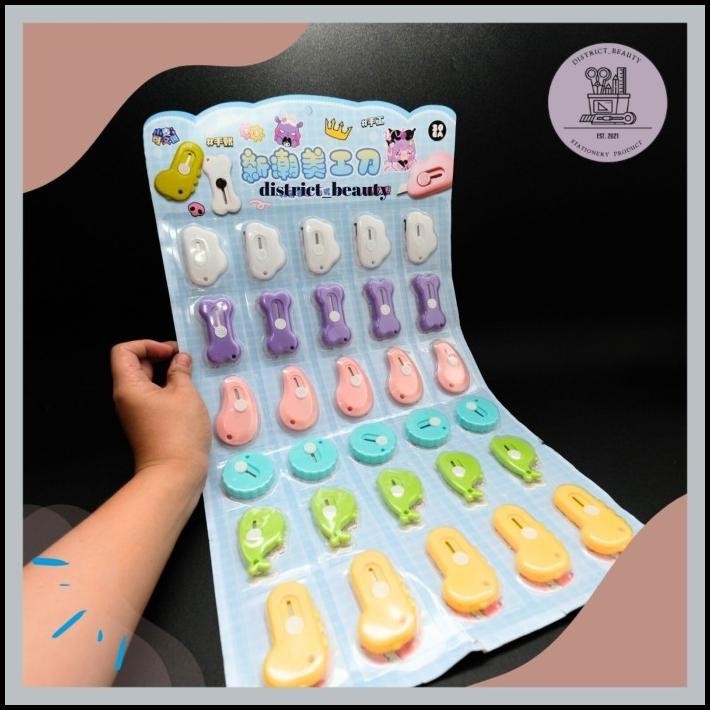 

BEST DEAL CUTTER MOTIF 1 LEMBAR 30 PCS PEMOTONG KERTAS LUCU UNBOXING PAKET !!