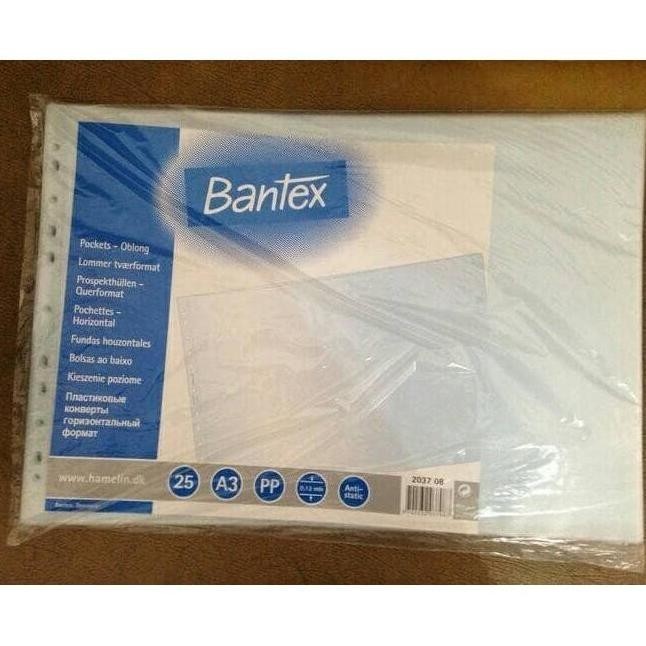 

Pp Pocket Bantex A3 Landscape 2037 Isi 25 Kualitas Premium