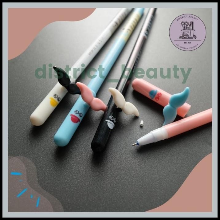 

DISKON (!2PCS) PULPEN KUMIS PULPEN LUCU PENA GEL TINTA HITAM TERMURAH !!!!!!!