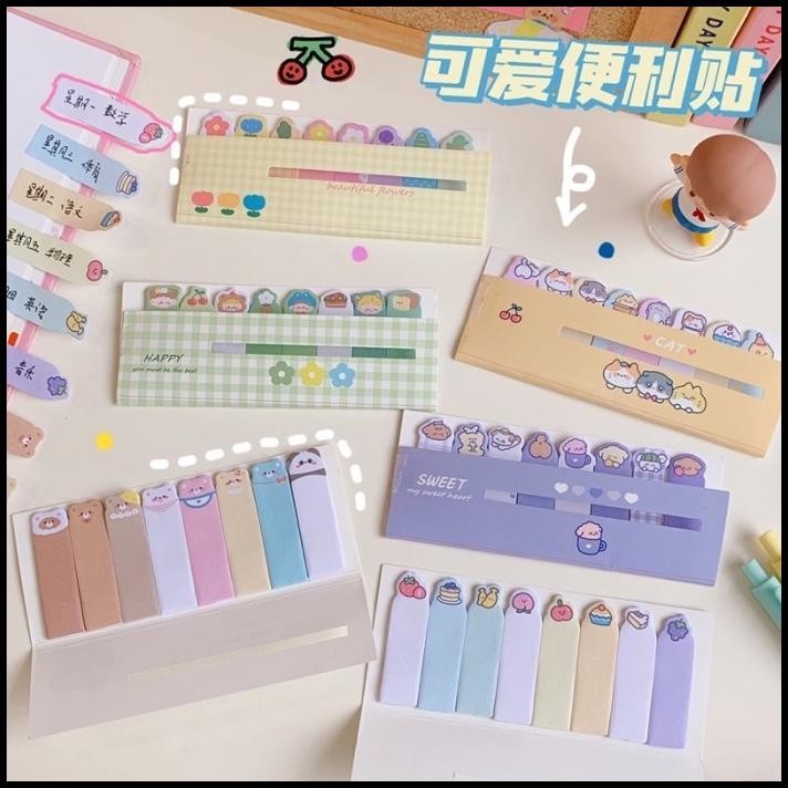 

HOT DEAL CUTE STICKY NOTE SMALL MEMO PEMBATAS BUKU KAWAI TEMPELAN NOTE !!!!