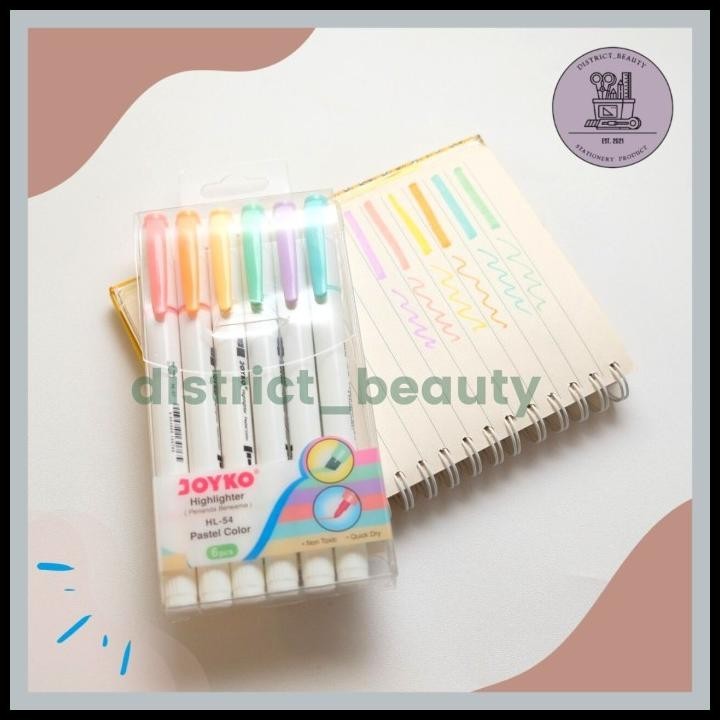 

TERMURAH HIGHLIGHTER DUA SISI PASTEL COLOR JOYKO
