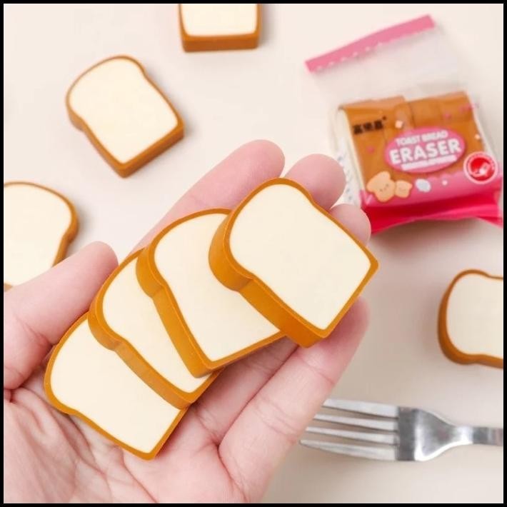 

DISKON KAWAII BREAD LOAF TOAST ERASER - PENGHAPUS BENTUK ROTI TAWAR LUCU CUTE