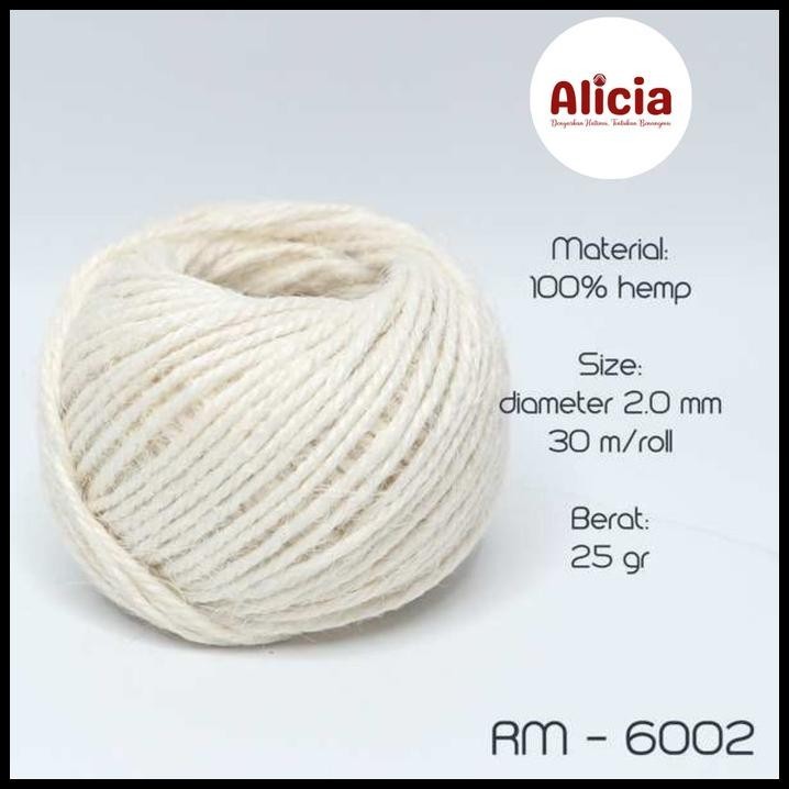 

BEST DEAL TALI RAMI WARNA GONI 25 GRAM 2PLY / TALI JERAMI / TALI MENDO - 6002