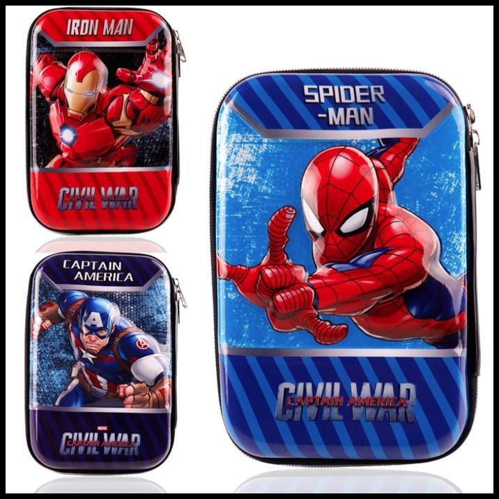 

HOT DEAL TEMPAT PENSIL SMIGGLE LOOKALIKE HARDCASE 3D EVA WATERPROOF AVENGERS !!!!!!!