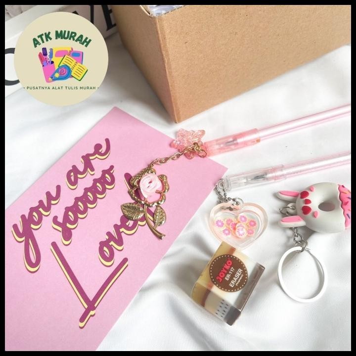

TERMURAH HAMPERS VALENTINE ALAT TULIS STATINONERY SIZE EKONOMIS HADIAH ULANG TA !!!!!
