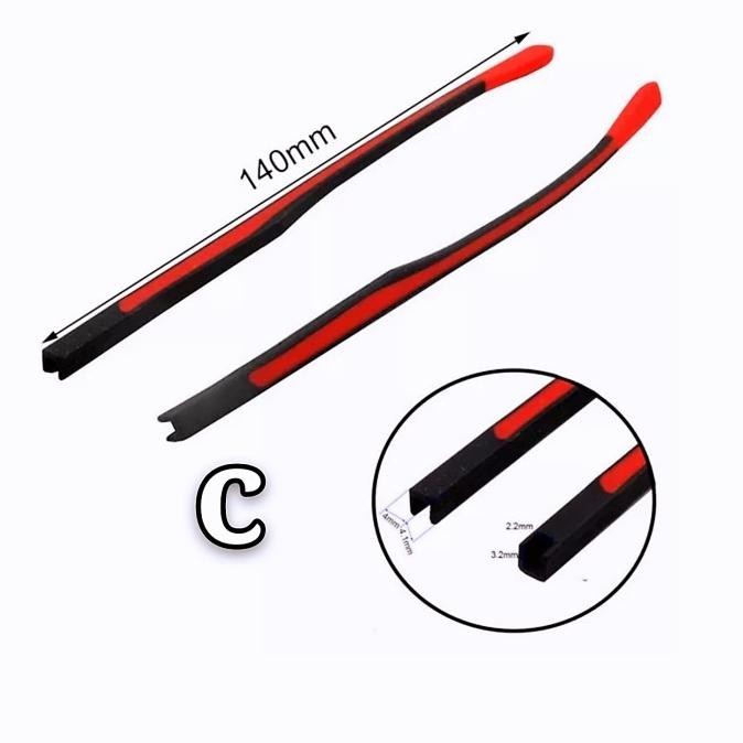 Gagang Kacamata Rubber Bend End Tip Anti Slip Temple Karet Panjang