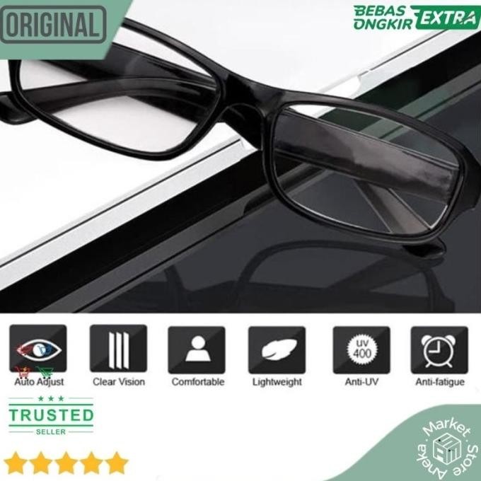 Kacamata Baca Autofocus Otomatis Presbyopia / Kacamata Baca Plus Pria