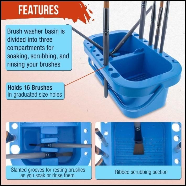 

TERMURAH MULTIFUNGSI BRUSH WASHER BRUSH CLEANER EMBER PEMBERSIH KUAS LUKIS !!!!!!