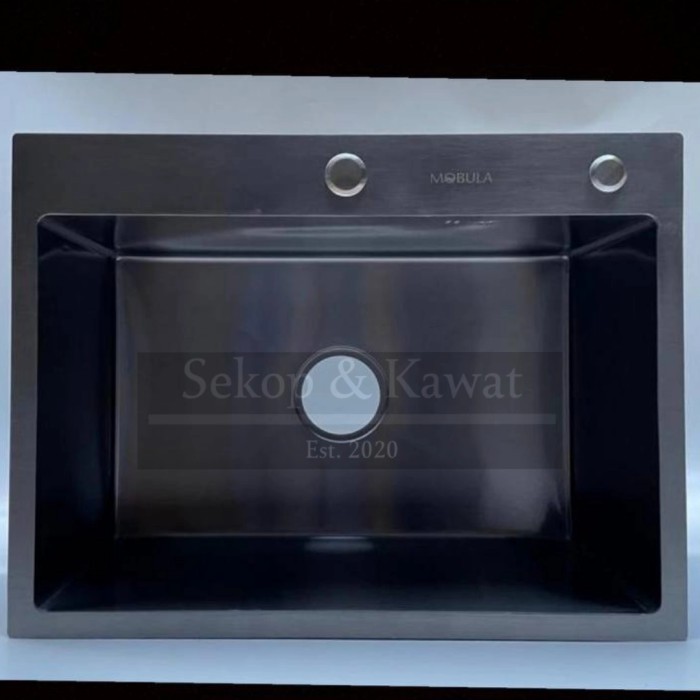 Bak Cuci Piring Stainless 1 Lubang "MOBULA" Black