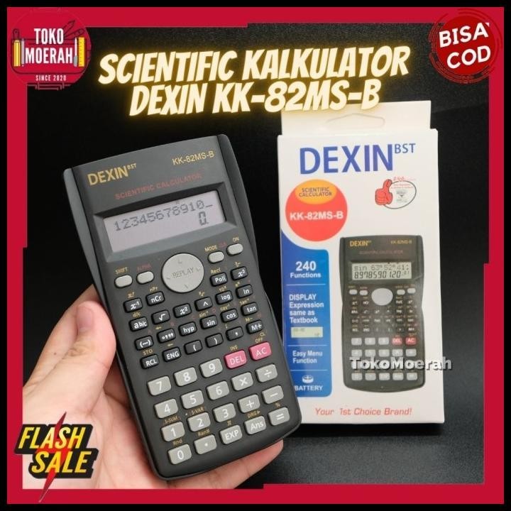 

TERMURAH KALKULATOR SCIENTIFIC MURAH CALCULATOR FISIKA IPA DEXIN KK-82MS-B COD !!!!!!
