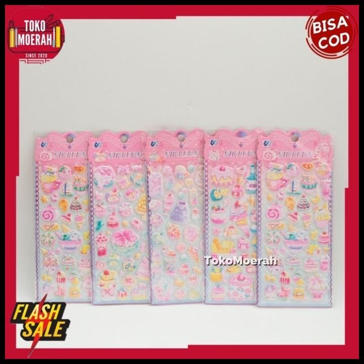 

DISKON STIKER TIMBUL 3D KUE WX-ME STICKER KUE LUCU UNIK MURAH STIKER KUE 3D !!!!!!!