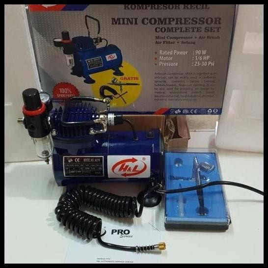 

MINI KOMPRESOR + PEN BRUSH AIR BRUSH HNL H&L AS18-2 ORIGINAL