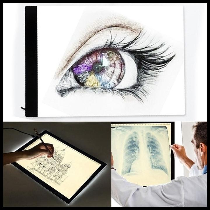 

TERBARU A4 LED COPY BOARD CAHAYA DAPAT DIATUR DRAWING TRACING BOARD ULTRA SLIM !!