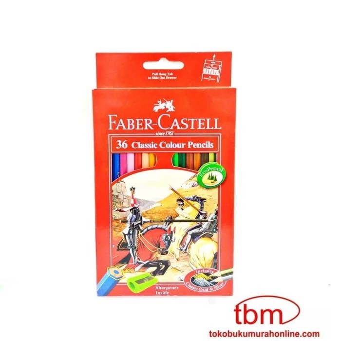 

Pensil Warna 36 Classic Ht Colour Pencils Faber Castle