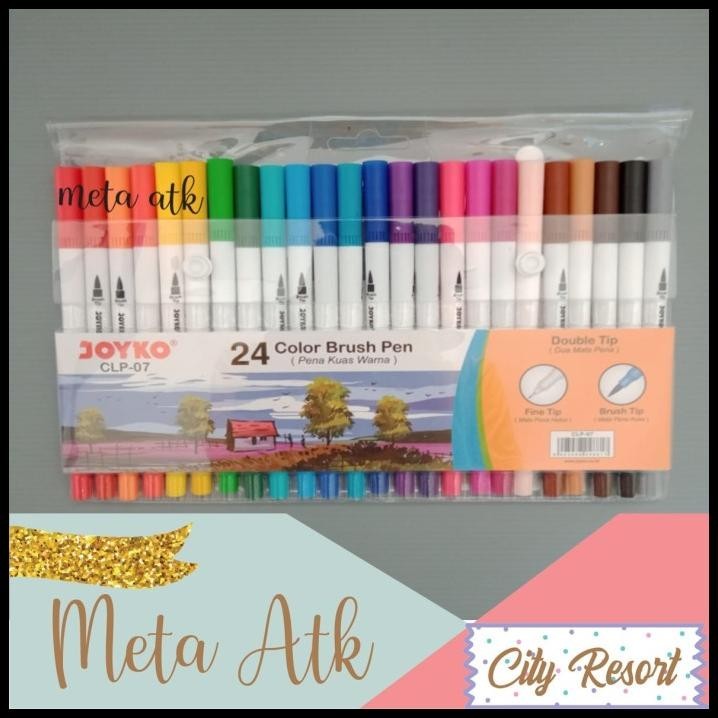 

DUAL BRUSH PEN JOYKO 24 WARNA CLP-07