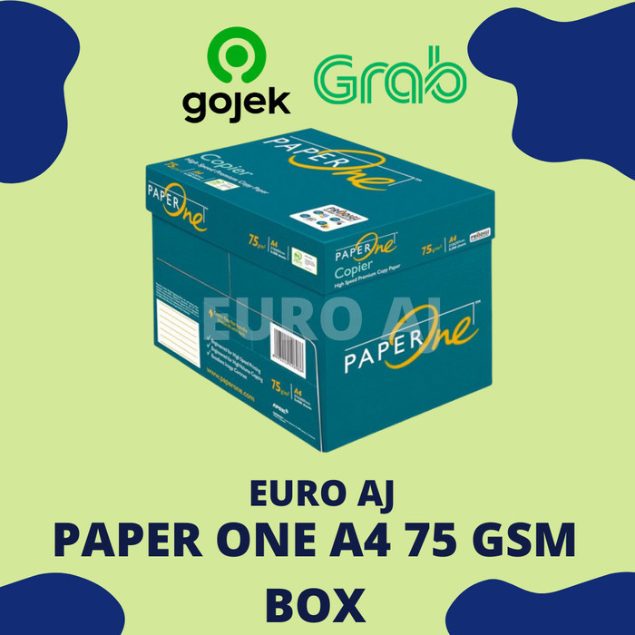 

Paperone A4 75 Gr (1 Box 5 Ream) Khusus Gojek