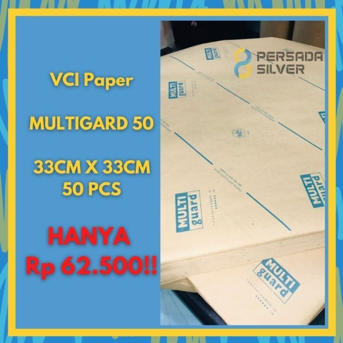 

Kertas Anti Karat Vci Multigard 50 Ukuran 33Cm X 33Cm 1 Pack (50 Pcs)