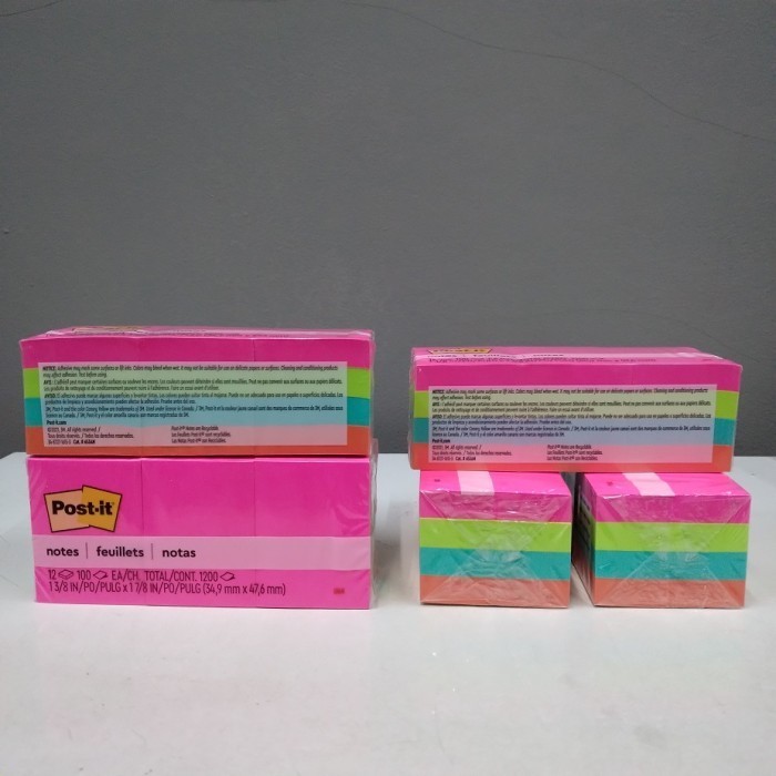 

3M Post It 653An Sticky Note Warna Neon 35Mm X 48Mm 4Warna 12Pads