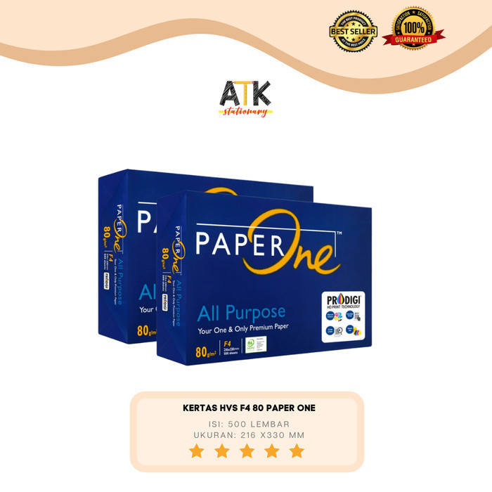 

Kertas Fotocopy F4 80 Gram Paper One Atk