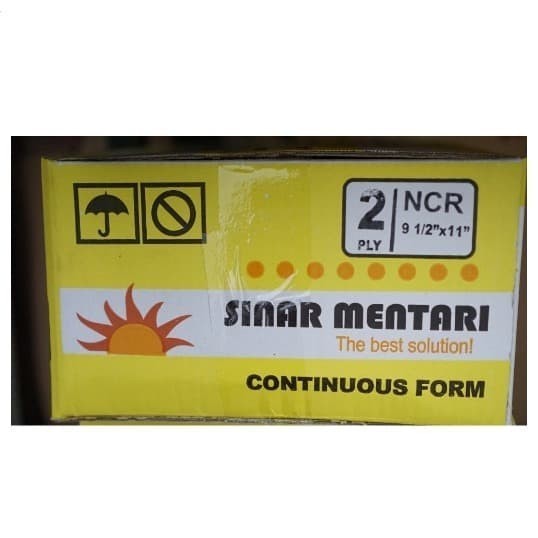 

2 Ply Full Warna Kertas Continuous Form Sinar Mentari 9 1/2" X 11