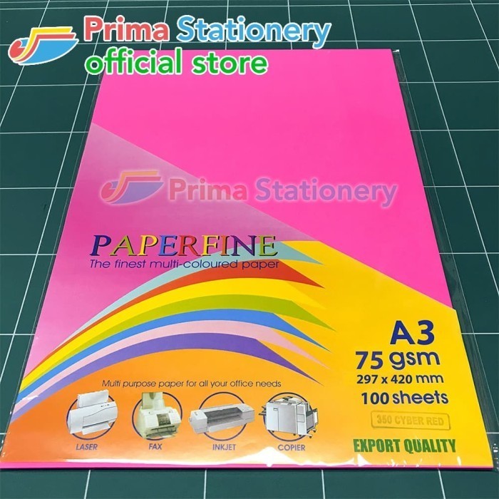 

Kertas Hvs A3 Paperfine Isi 100 Lbr Warna Cyber