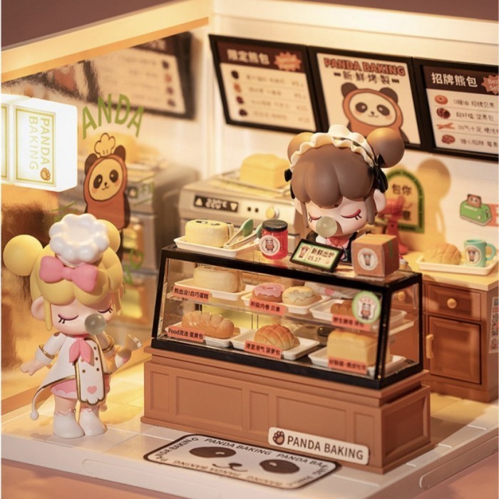 

Rolife Super Creator Panda Baking Diy Miniature House