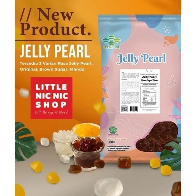 

Fresh Life Jelly Pearl Original Brown sugar Mango Topping Minuman