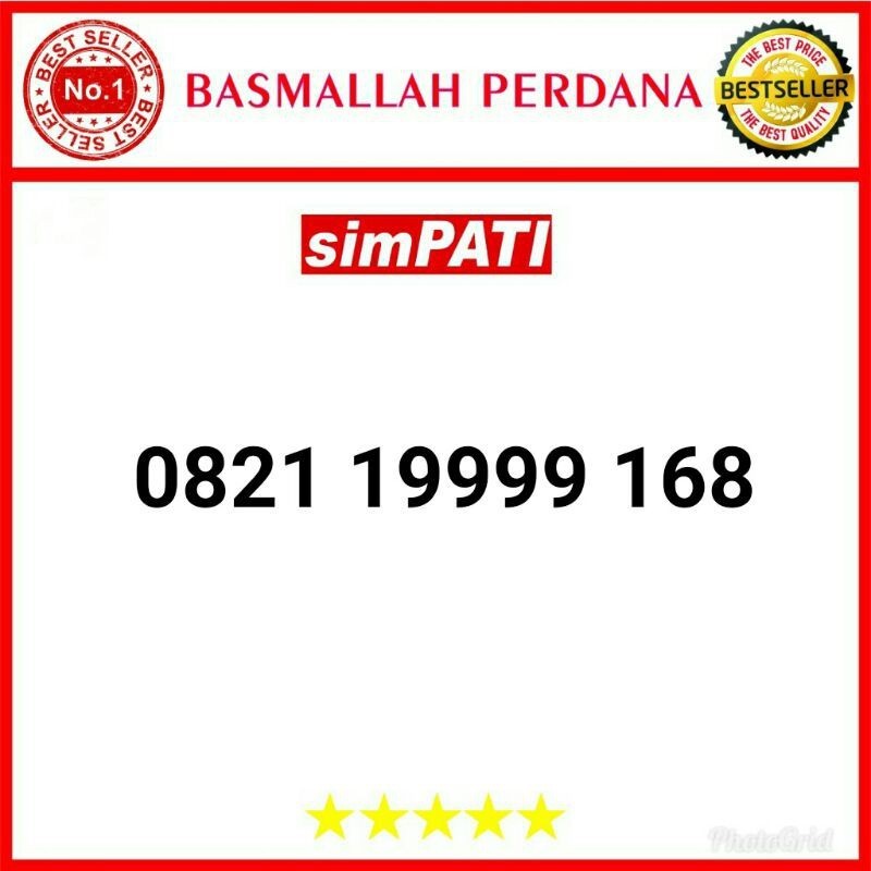 nomor cantik simpati seri kwartet 9999 ilufa hoki bsm25