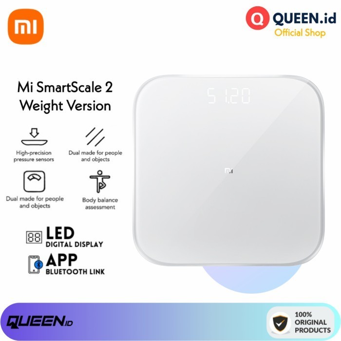MI SMART SCALE 2 LED DISPLAY / TIMBANGAN BADAN VERSI 2 WEIGHT VERSION
