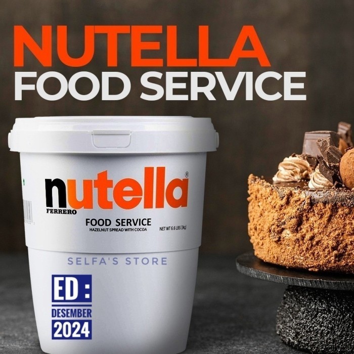 

Nutella 3 Kg Food Service Ferrero Spread Selai Coklat Hazelnut Halal