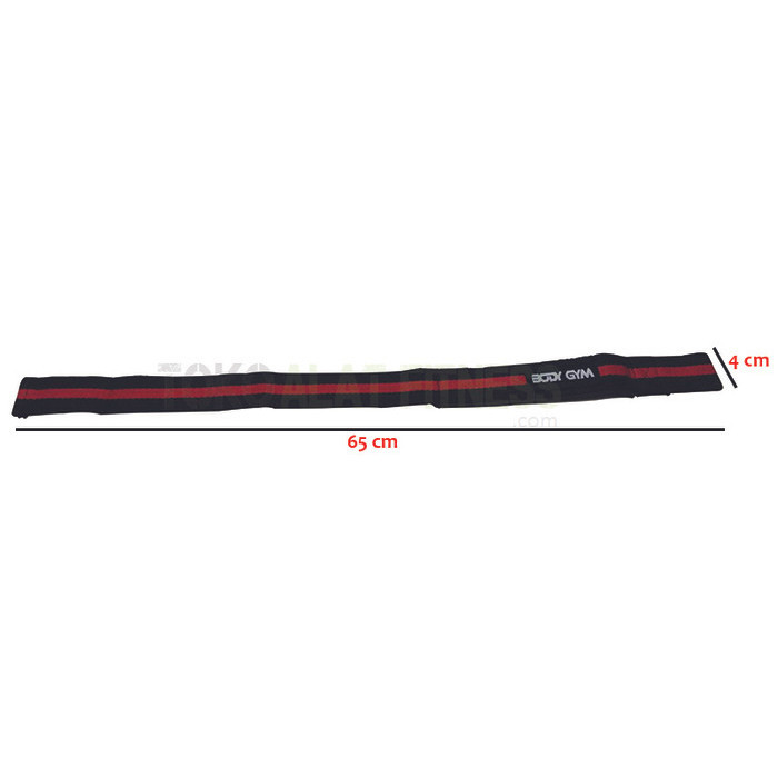 Body Gym Lifting Strap, Merah