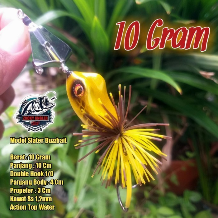 Slater Buzzbait Propeler Umpan Casting Gabus Toman