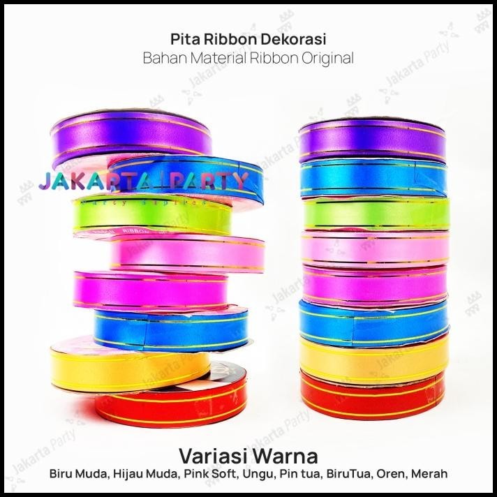 

TERBARU PITA KADO PLASTIK JEPANG LIST RIBBON 3/4" X 12YD (PER ROLL) !!!!!!!