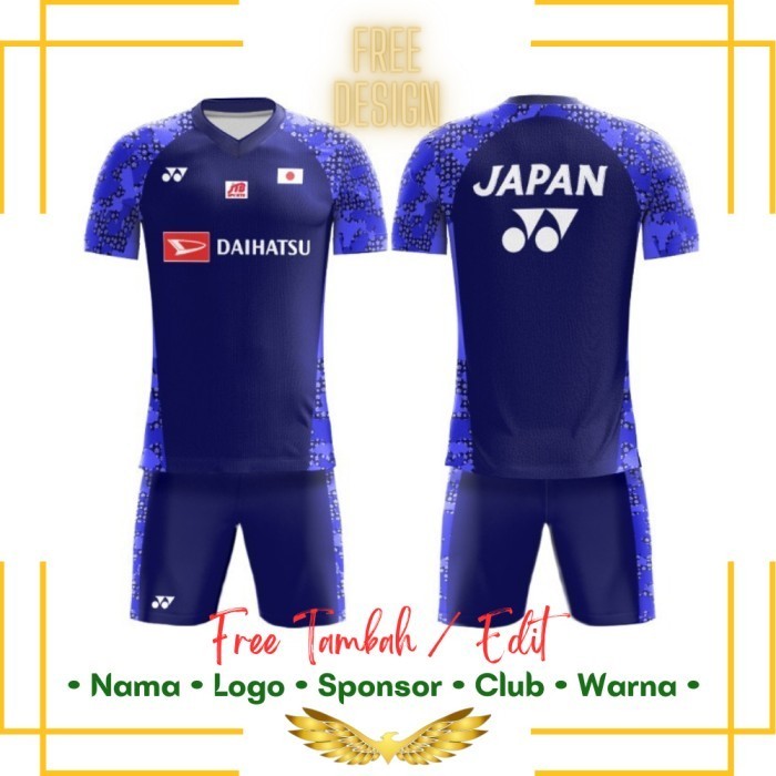 Jersey Bulutangkis Custom Baju Kaos Badminton Printing Yonex Japan