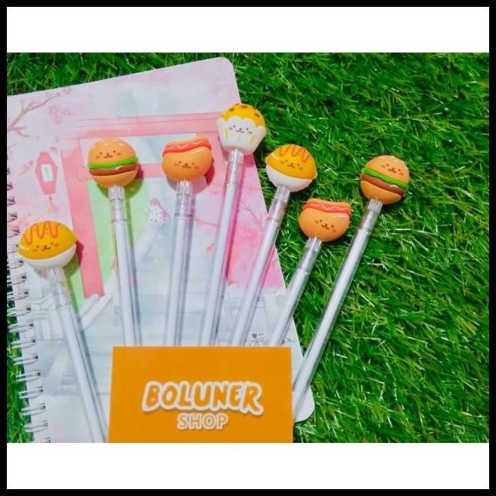 

HOT DEAL PEN GEL SOUVENIR FOOD BATTLE PREMIUM QUALITY OMMU RICE BURGER