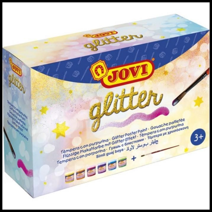 

GRATIS ONGKIR JOVI GLITTER POSTER PAINT BOX SIX JAR ORIGINAL CAT GLITTER !!!!!