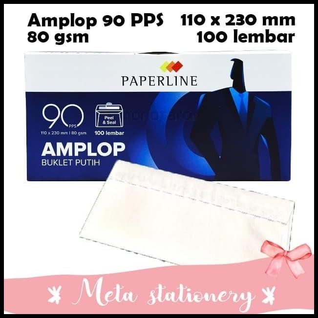 

TERBARU AMPLOP PAPERLINE 90 PPS ( 110 X 230MM) 100 LEMBAR !!!!!!