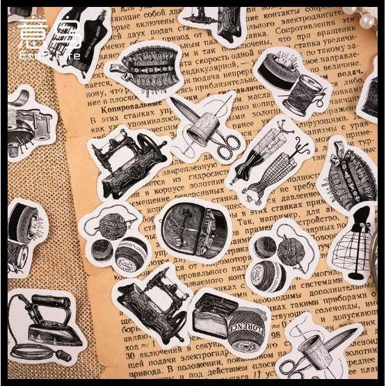 

GRATIS ONGKIR STICKER PACK ISI 46 LEMBAR VINTAGE SEWING SHOP EDITION RETRO SCRAPBOOK