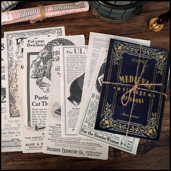 

GRATIS ONGKIR KERTAS VINTAGE SCRAPBOOK ART PAPER MEDIEVAL SERIES AESTHETIC RETRO DIY !