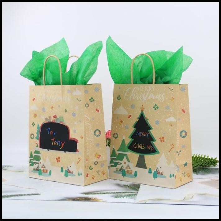 

DISKON PAPER BAG CHRISTMAS GIFT BAG SOUVENIR HADIAH KADO NATAL L !!!!!!