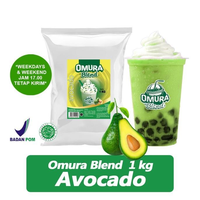 

TERBARU BUBUK MINUMAN RASA AVOCADO/ALPUKAT 1 KG OMURA BLEND !!!!!