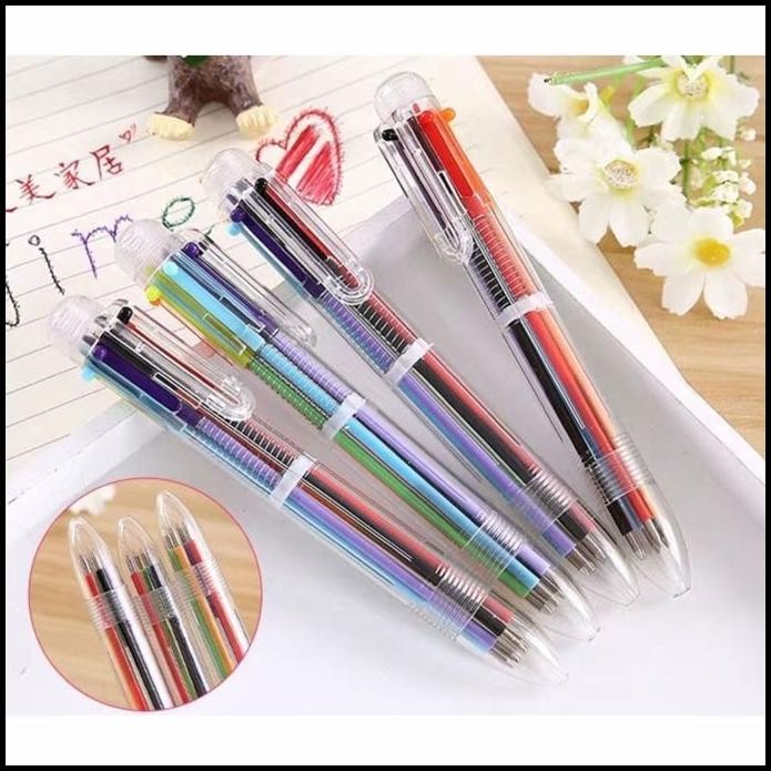 

TERBARU PULPEN BOLPOIN PENA MULTICOLOUR 6 IN 1 ALAT TULIS PRAKTIS PENA !!!