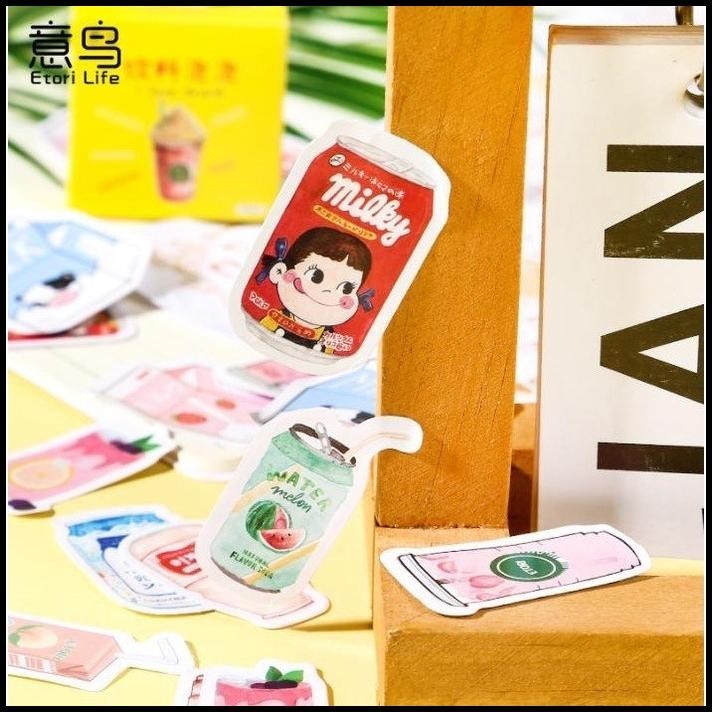 

TERBARU STICKER PACK MINUMAN KOREA STYLE STIKER DECO JOURNAL PLANNER SCRAPBOOK