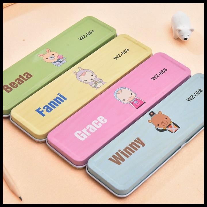 

HOT DEAL KOTAK PENSIL , TEMPAT PENSIL KALENG,, KOTAK PENSIL KOREA, PENSIL CASE