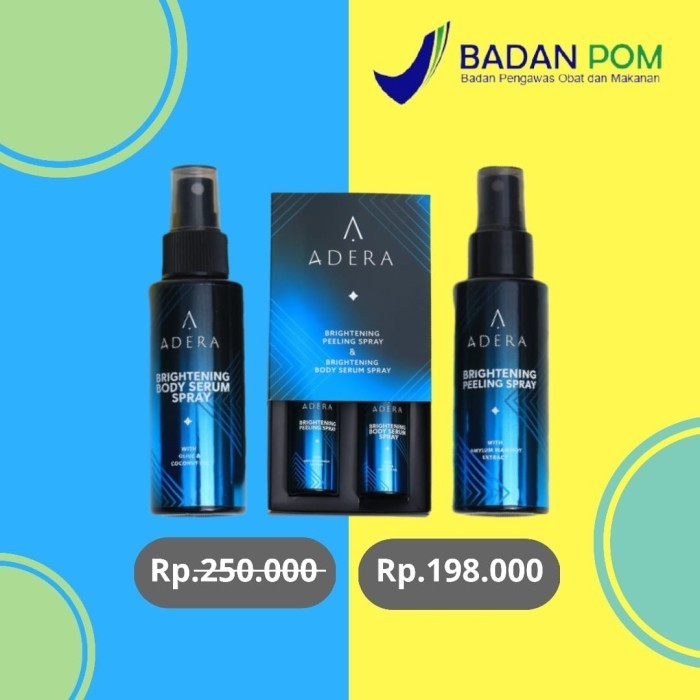 ADERA BRIGHTENING PEELING BODY SPRAY / ADERA BRIGHTENING SERUM