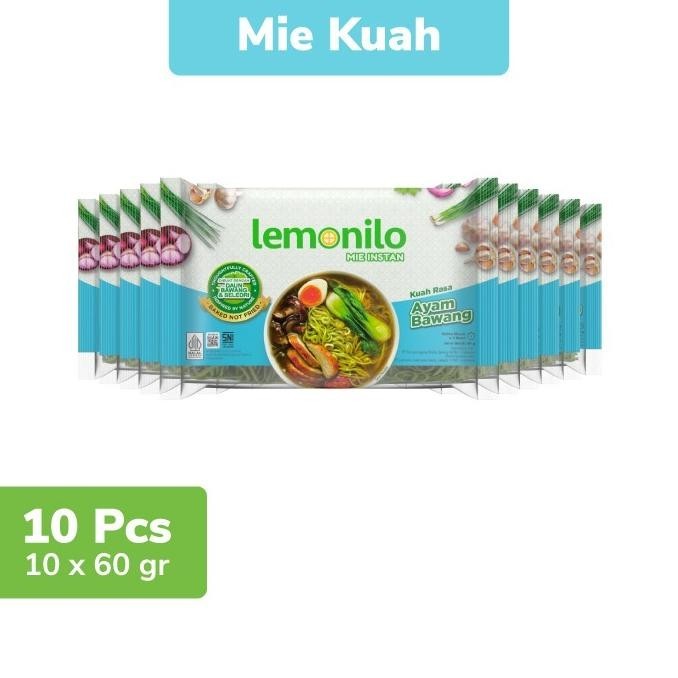 

READY STOCK 10 PCS LEMONILO MIE INSTAN KUAH AYAM BAWANG 60G !!!!!