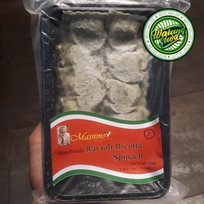

TERBARU MASSIMO PASTA RAVIOLI RICCOTA SPINACH 220 GRAM !!!!!