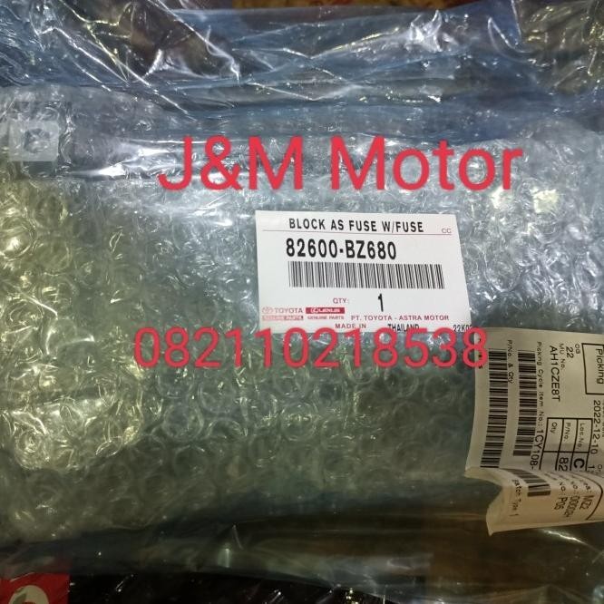 Fuse Box Assy Box Skring Sekring Toyota New Avanza 82600-Bz060 Ori