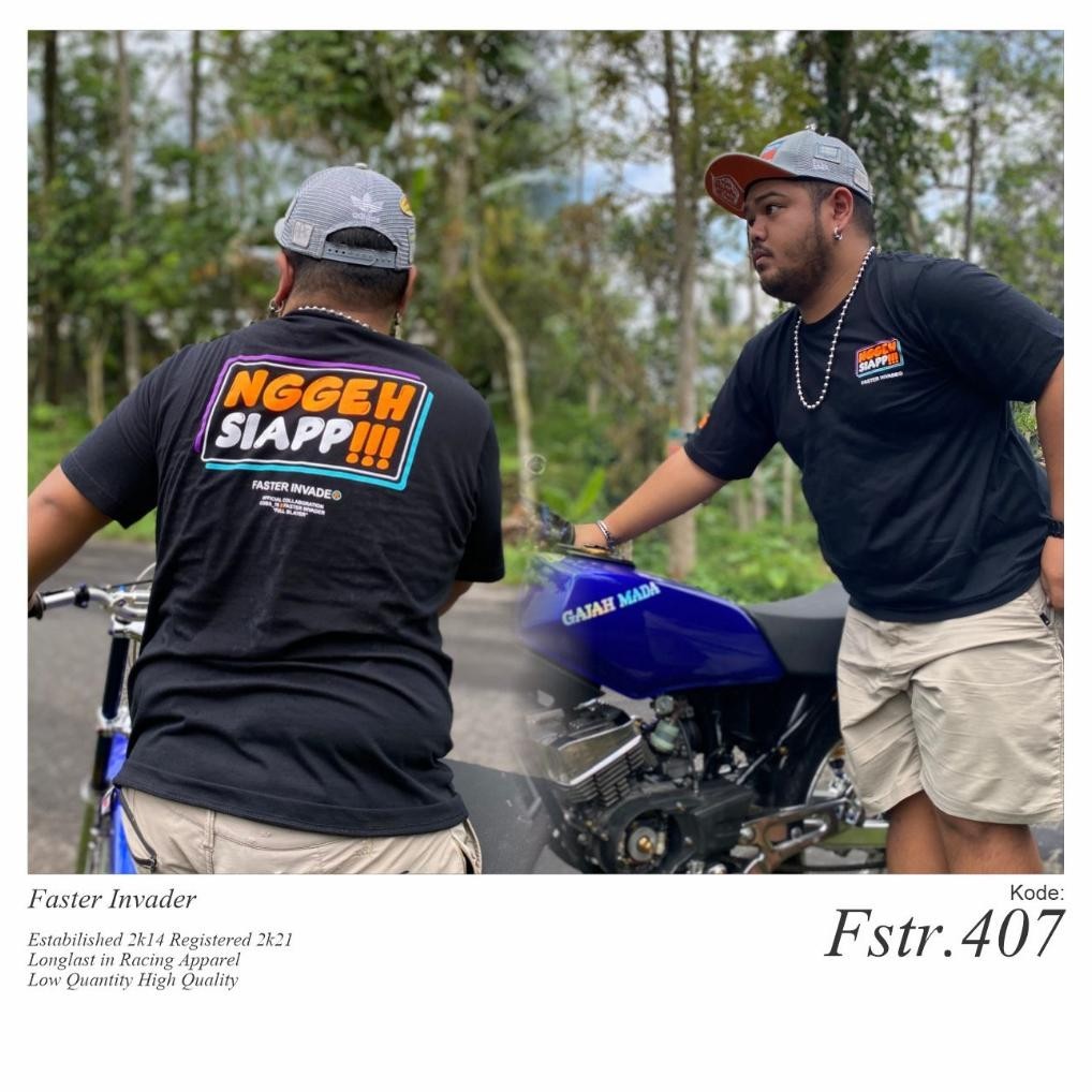 Kaos Baju Nggeh Siap Faster Invader Original Anak Dewasa Terbaru