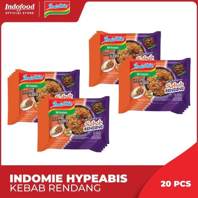 

NEW PRODUK BUNDLE 20 PCS INDOMIE HYPEABIS KEBAB RENDANG !!!!!